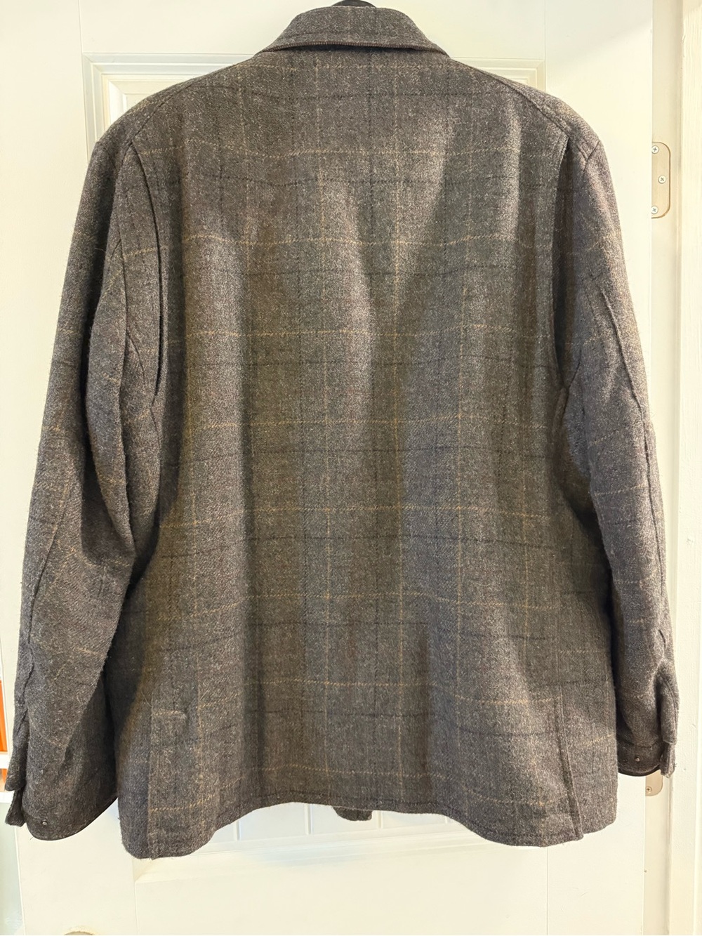 Jos. A. Bank Brown Plaid Wool-Blend Field Jacket - Picture 4 of 4